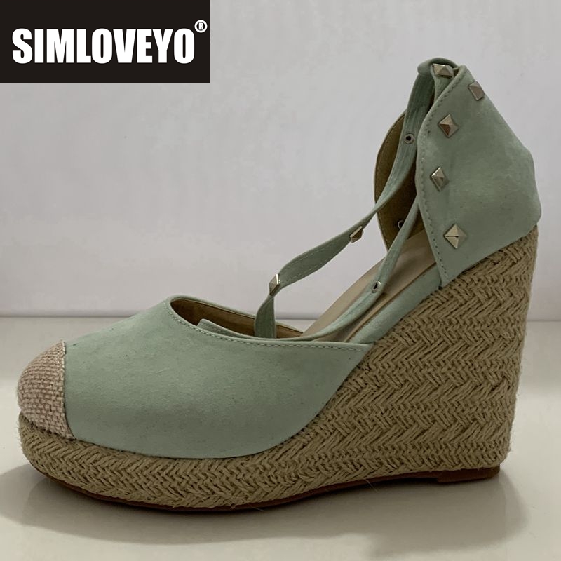 SIMLOVEYO espadrilles Women we - Wedge Espadrille Women recension och pris