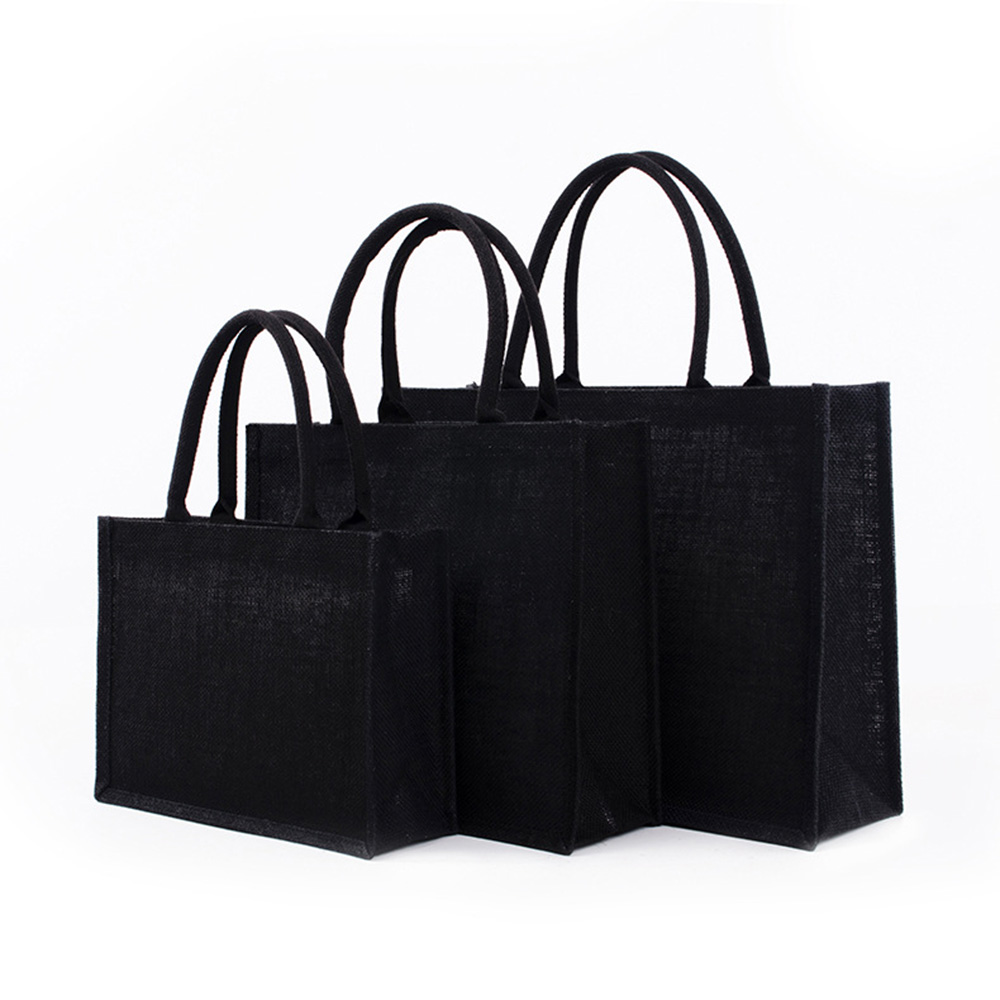 Vintage Linen Black Tote Bag f - Tote Bag Beach recension och pris